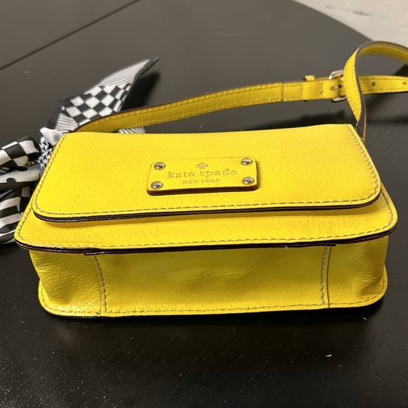 Kate Spade Crossbody Yellow Purse Natalie Wellesley Bag - Picture 5 of 12
